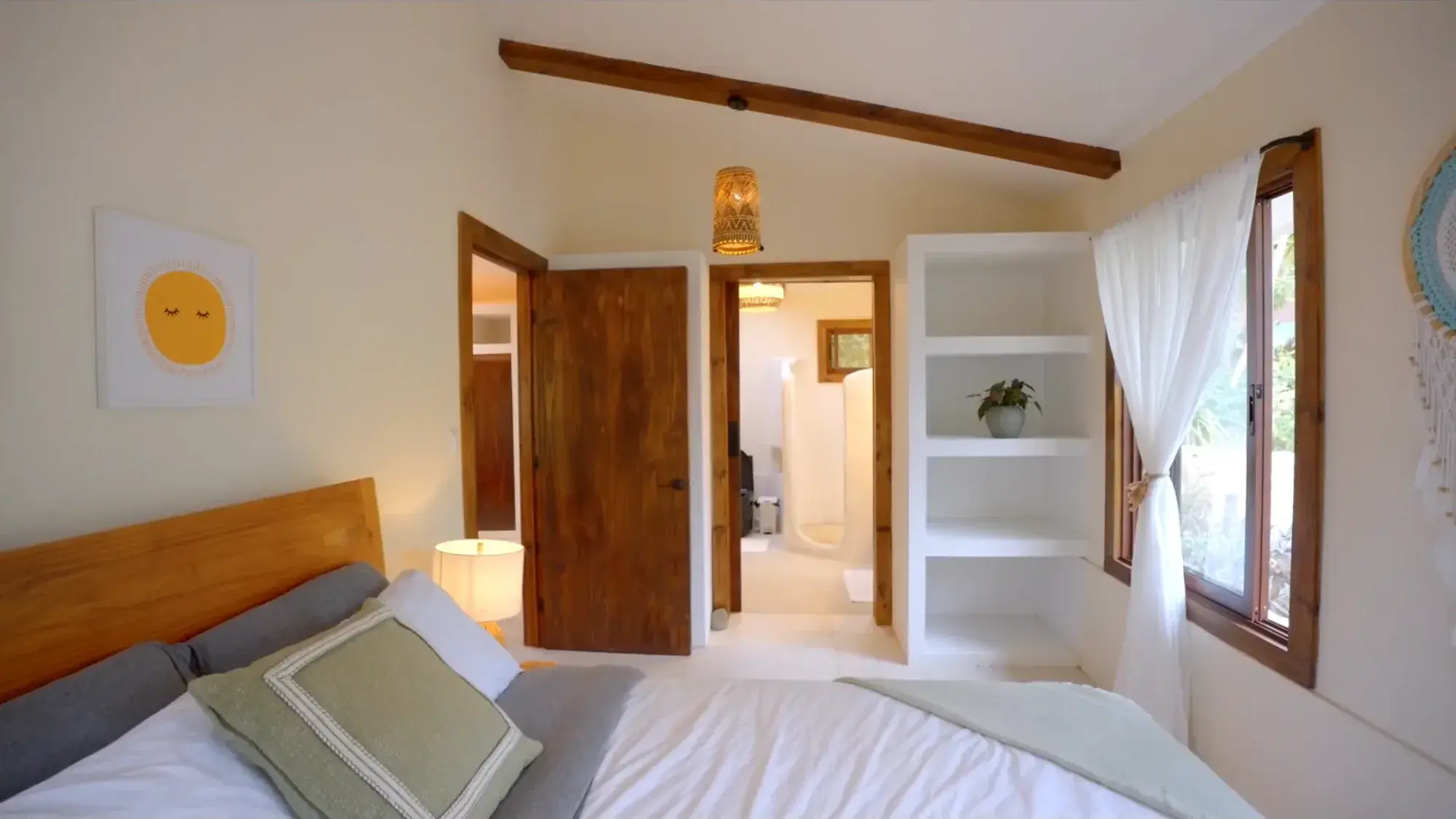 Furnished guest bedroom in the turnkey Costa Rica home