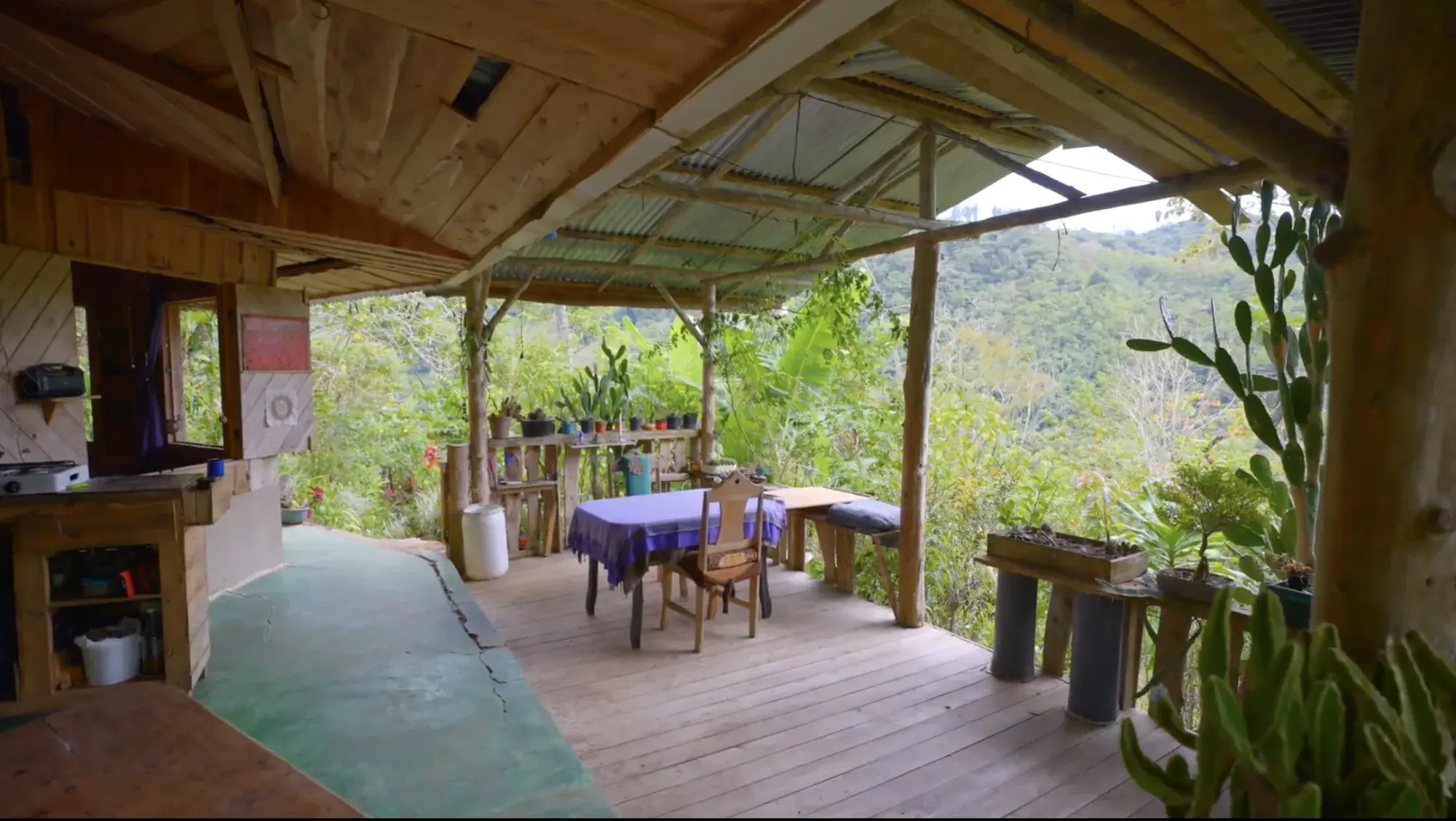 Two bedroom guest casita with open-air deck at the Costa Rica estate