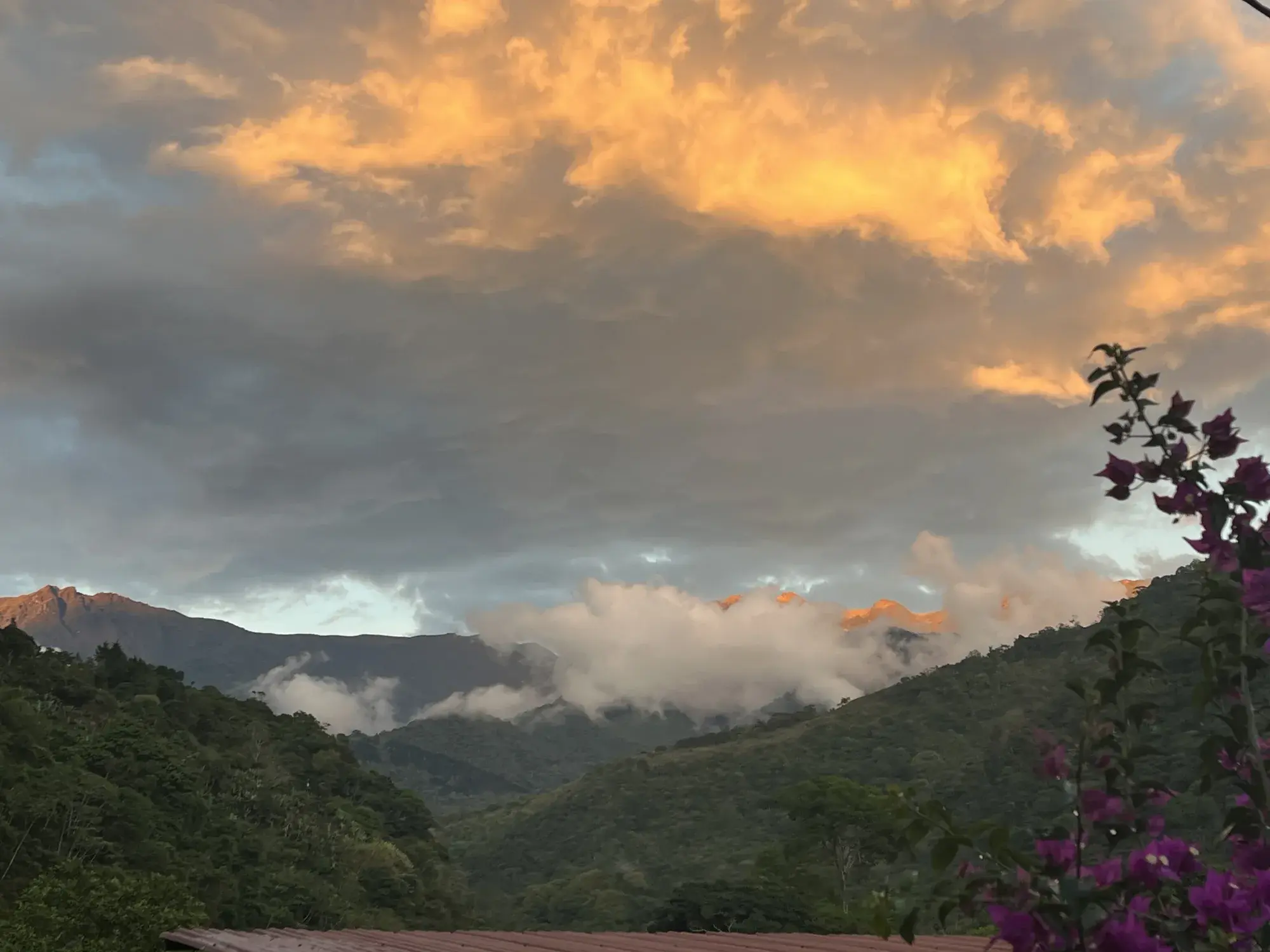 Mountain and valley view from the luxury estate in Pérez Zeledón, Costa Rica